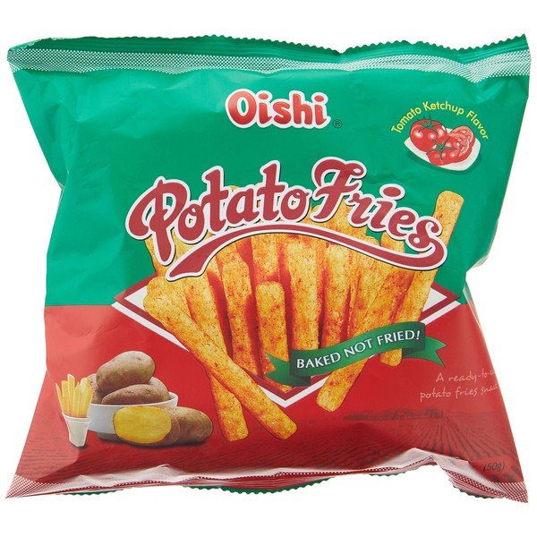 Oishi Baked Potato Fries 1.76oz, 4 Pack (Tomato Ketchup)