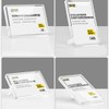 ECKEK Acrylic Label Holder Price Tag Displays Sign Holder Data
