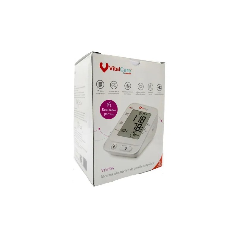 Monitor de presión arterial digital de brazo automático Yuwell YE-670A