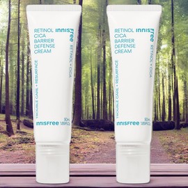 Innisfree Skin Moisturizing Facial Cream Skin Softening Retinol Cica Trace Barrier Cream 2pcs 50ml / 이니스프리 피부촉촉 페이셜크림 피부유연 레티놀 시카 흔적 장벽 크림 2개 50ml