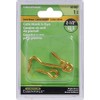 Hillman Hardware Essentials Hook and Eye Latch Brass 2-1/2 Inch"