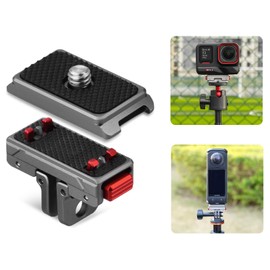 Magnetic Adapter Mount for Insta 360 X5 X4 Quick Release Mount Metal Folding Adapter for Insta360 X5/X4/X3/Ace Pro 2/Ace Pro/Ace/GO 3/3S Accessories