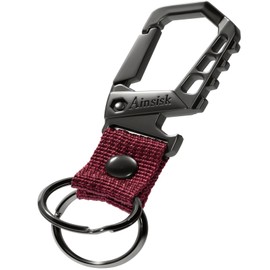 Heavy Duty Keychain,Bottle Opener Function Key Chain,Versatile Carabiner Clip Ring for Men and Women