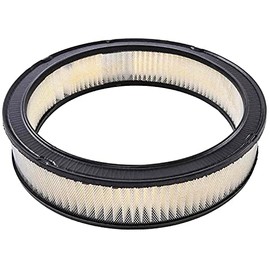 JEGS Replacement Air Filter Element | 14" Outside Diameter x 3" High | Paper | One Per Package | Round | White