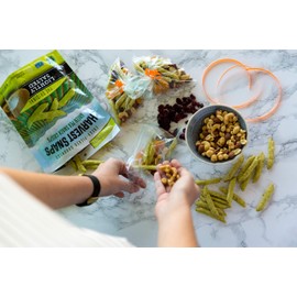 Harvest Snaps Veggie Chips (Lightly Salted Green Pea Snack Crisps, 3.3 oz) | Powered by Plant Protein, Gluten Free, Non-GMO Baked Vegetable Crisps | Made in USA (6 Pack)