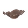 Sagebrook Home Ruffled Edge Bowl Ceramic Metal Bronze Elegant Home