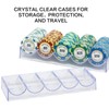 JIESITE Clear Acrylic Poker Chip Rack with Lid/without Lid, Casino