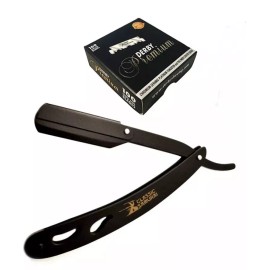 Derby Classic Barber Beard Hair Shave Folding Straight Razor+100 Derby Premium Blades