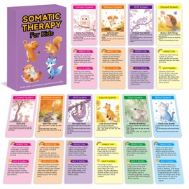 Somatic Therapy Cards for Kids, 52 Mindfulness & Emotional Regulation Activities for Calm, Focus, Coping Skills & Body Awareness - Social Emotional Learning Tools for Parents, Teachers, Therapists