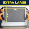 Padded XL Moving Blankets, 6 Pack, Heavy Duty, Eco-Friendly Pads