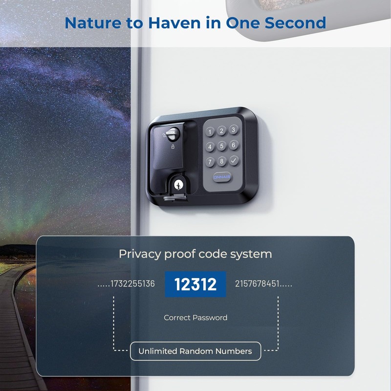 ONNAIS Full Metal RV Keyless Entry Door Lock with Password