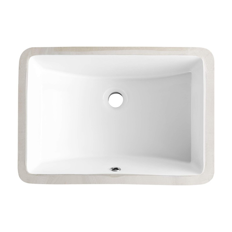 DeerValley DV-1U101 Ally Undermount Bathroom Sink Rectangular, 21'' x 15''