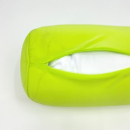 Bookishbunny Microbead Cylinder Bolster Roll Pillow with Removable Zipper Cover (Light Green)