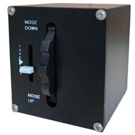 Meza-Pitch Trim Wheel for Flight Simulator game MSFS2020, X-Plane,FSX,Prepar3D for a Home Cockpit or Standalone use on a Desk