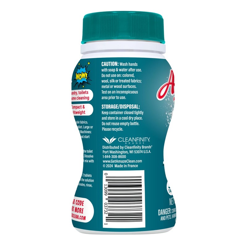 AMAZE Ultra Concentrated Bleach Tablets [32 tablets] - Meadow Scent