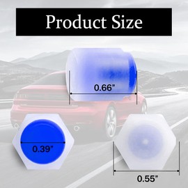 deemars Universal Fluorescent Car Tire Valve Caps, 4 Pcs, Blue, ABS+ Luminous Material, Compatible with Cars, Trucks, SUVs, Motorcycles