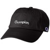 Champion 381-0078 Wave Logo Low Cap, Black