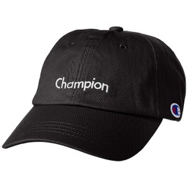 Champion 381-0078 Wave Logo Low Cap, Black