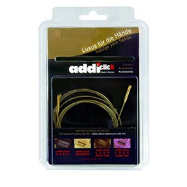 Addi Bamboo Cords, Gold, One Size