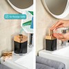 bremermann Savona Bathroom Set 3-Piece Plastic Black Rose Gold Soap
