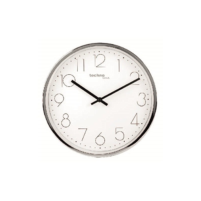 Technoline WT 7210 Modern Filigree Wall Clock with Elegant Metal
