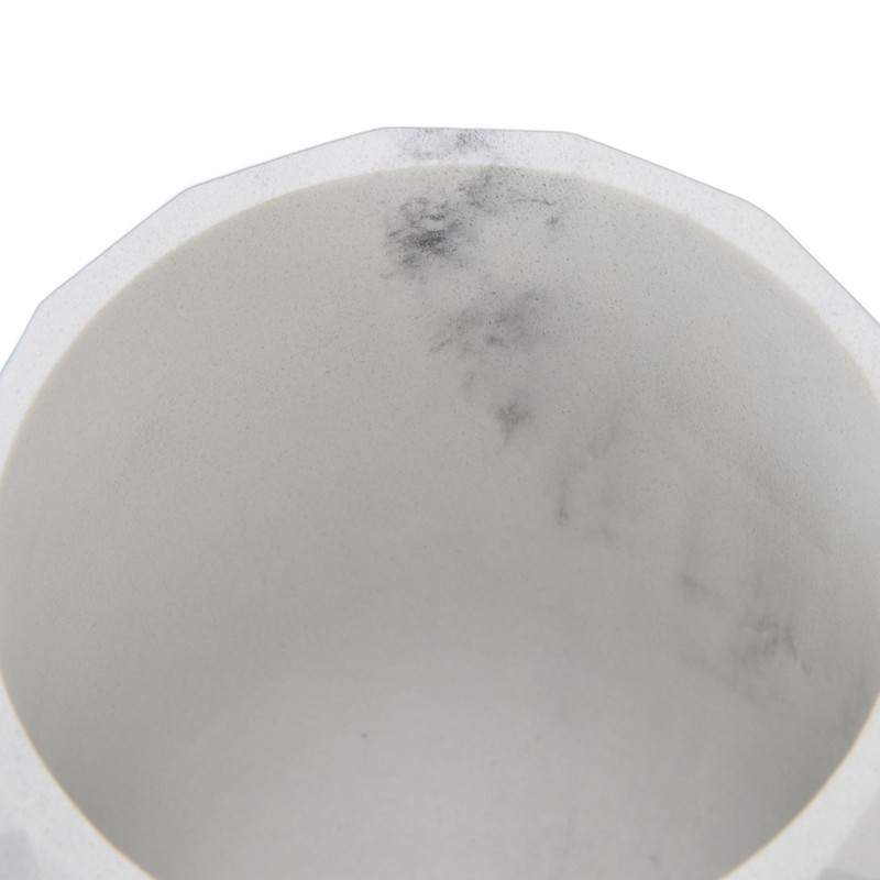 Makeup Brush Holder Durable Glossy Resin Large Capacity Modern Design