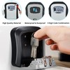 Key Lock Box, Resettable 4 Digit Combination Spare Key Safe