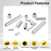 sourcing map 30Pcs Hex Socket Grub Screw, M2x2mm 304 Stainless