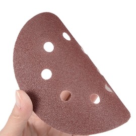 Kozelo 10 Pcs Sanding Discs Hook and Loop Backing - [5 Inch x 80 Grits] Aluminum Oxide Sandpapers for Orbital Sander Round Sanding Papers, 8 Holes