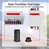 ELFCULB Solar Panel Plug Caps Weather Resistant Dust Male and
