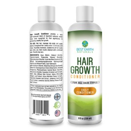 Hair Growth Conditioner with DHT Blockers for Healthy Hair Growth, Hair Loss, Slow Growing and Thinning Hair for Men and Women 8 Ounces