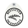 Schild, Autoschild Bestatter im Einsatz Dienst mit Saugnapf, 1,1mm wetterfestes