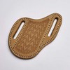 Leather Sheath, Slanted Pancake/ Tooled /Belt /Trapper Knife Sheath,TAN