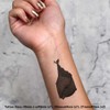4 x 'Hanging Bat' Temporary Tattoos - Water Resistant, Skin-Safe,