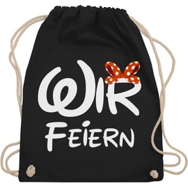 Shirtracer - Gym Bag Backpack - JGA Stag Night Women - We Celebrate - Bow, 01 black, Unit size