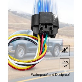 QAGGUM Headlight Connector Harness Compatible with Chevy GMC Sierra Silverado 2014 2015 2016, 5Pin Male and Female Headlight Plug Pigtail