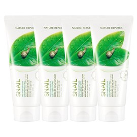 Nature Republic Fresh Herb Snail Cleansing Foam (4 packs) / 네이처리퍼블릭 프레시 허브 스네일 클렌징폼 4개