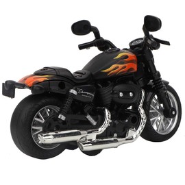 Motocicleta de juguete de aleación eléctrica, modelo de moto juguete, con música luz, para de niños, decoración de motocicletas, resistente al desgaste, resistencia a caída,