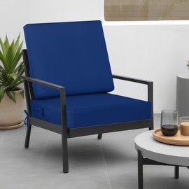 idee-home Outdoor Cushions for Patio Furniture, Outdoor Seat Cushions 24 x 24 Waterproof & Fade Resistant Couch Sofa Replacement Deep Couch Chair Cushion for Yard Garden Deck