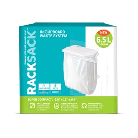 Rack Sack Super Compact Bathroom Garbage Can, Garbage Can with Lid, Under Sink Garbage Can, Poubelle Salle De Bain