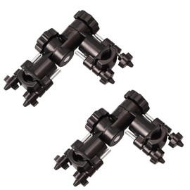 Krovat Parasol Holder Joint Fixed 2-Way Fishing Rod Pole Angle Adjustable Herbuna Multi-Function Camping Outdoor Leisure Chair Black 1 Piece
