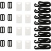 Retaining Straps, Set of 8 Fastening Straps and Clips, Accessories