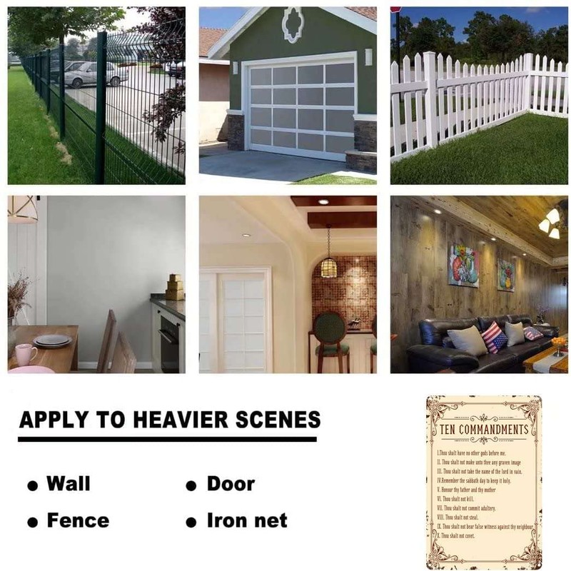 CJANY SENGS Tin Metal The Ten Commandments: God's+Rules Old Master