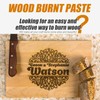 Wooden Burning Paste Kit Wood Burning Gel Set, Wood Burning