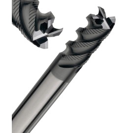 Corintian Solid Carbide Roughing Cutter 4 Teeth - AlTiN Coating, Diameter 6-12 mm, High Performance Cutting (HPC)