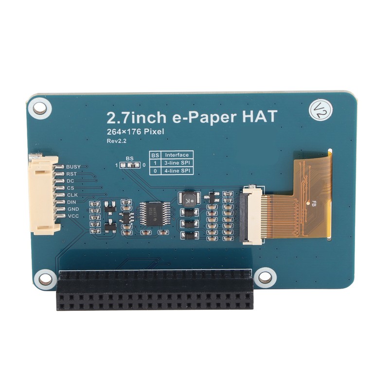 2.7inch EPaper HAT EInk Module 2color Display Board for Raspberry