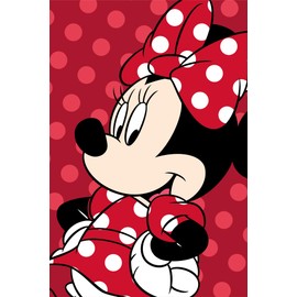 Jerry Fabrics Minnie Mouse Fleece Blanket Cuddly Blanket 100 x 150 cm