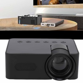 Mini Projector, HD 1080P Eye Protection Home Theater Video Projector, Multifunctional Portable Projector, for Indoor Outdoor Use