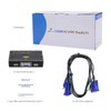 2 Port USB 2.0 VGA KVM Switch Up to 2048x1536