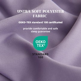 DOWNCOOL Comforters Oversized King Size, Light Purple All Season Duvet, Lightweight Quilt, Down Alternative Hotel Comforter with Corner Tabs (Light Purple, Oversized King 116x98 Inches)